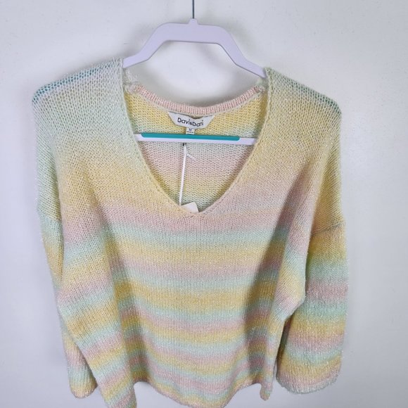 NWT Davi & Dani Oversized Pastel Wool Blend Sweater Size Medium - Picture 4 of 9